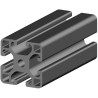 RS PRO Black Aluminium Strut Profile 40 x 40 mm 8 mm Groove, 3 m Length 187-3275