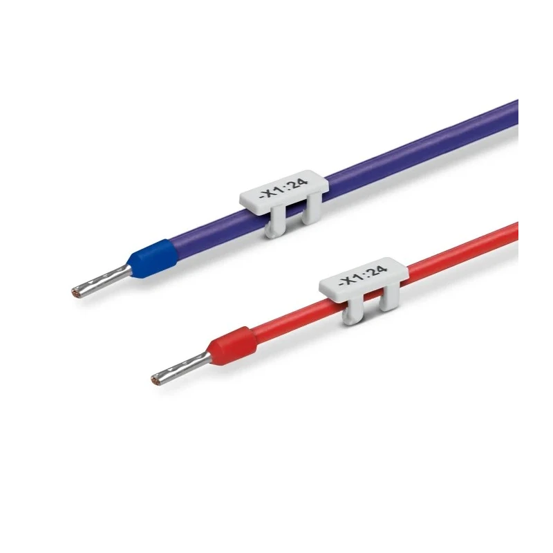 Phoenix Contact UCT-WMC0 Clip-On Cable Marker White, 2 mm to 2.9 mm Cable Diameter, Polycarbonate 0830780