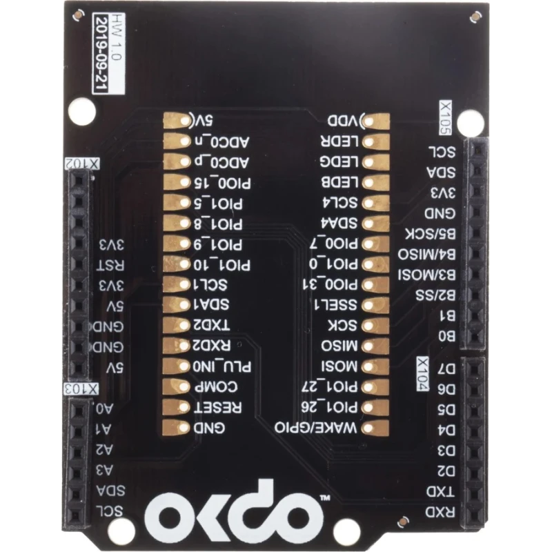 Okdo Development Kit Accessory Passive PCB Board with Arduino UNO Outline OKLPC5569R0-IB
