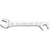 Facom Double Ended Open Spanner Metric Size 10 mm, Satin Chrome Finish, 100mm Length 34.10