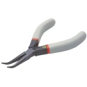 Facom ESD Safe 1-Piece Round Nose Plier, Steel, 135mm Overall Length, 35mm Half-Round Angled Jaw, Comfort Grip Handle 433.LE