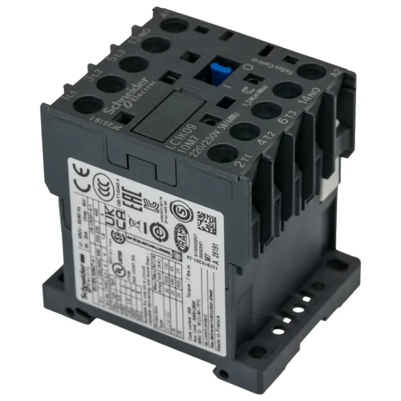 Schneider Electric Motor Control Contactor 3-Pole 9A, 4kW, 220-230V AC Coil LC1K