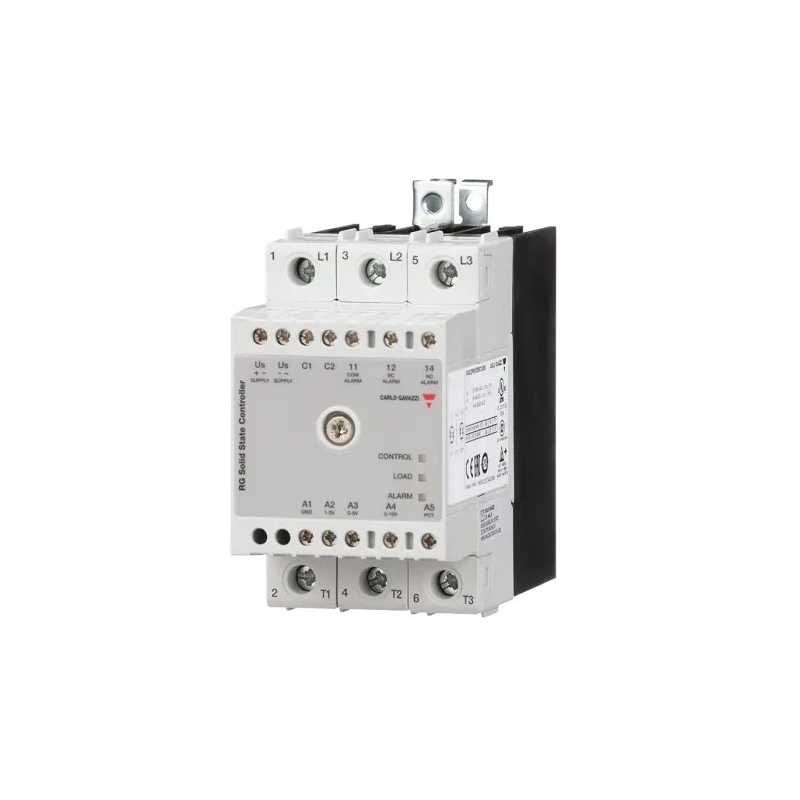 Carlo Gavazzi RGC2P Series Solid State Relay 32A Load 660V AC Load DIN Rail Mount 10V DC Control 