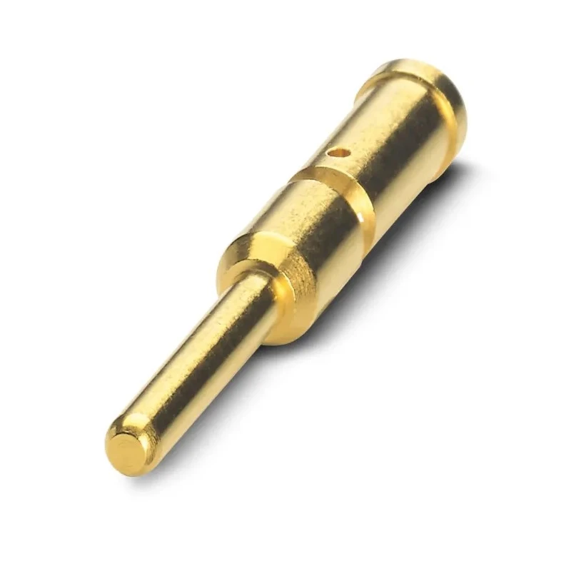 Phoenix Contact Male Crimp Circular Connector Contact, Contact Size 2 mm, Turned Type, Nickel Plated 1050147