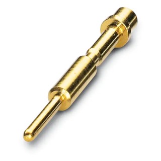 Phoenix Contact Male Crimp Circular Connector Contact, Contact Size 1 mm, Wire Size 0.25 mm² to 1 mm², Nickel 1618458