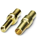Phoenix Contact Male Crimp Contact, 1 mm Contact Size, Wire Size 0.14 to 0.56 mm², Copper Zinc Alloy, Gold Nickel 1597862