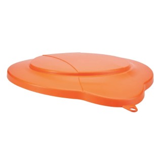 Vikan 12L Plastic Orange Bucket Lid, Clip System, Dimensions 365x310x40 mm 56877