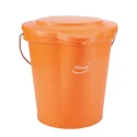 Vikan 12L Plastic Orange Bucket Lid, Clip System, Dimensions 365x310x40 mm 56877