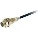 Omron Threaded Barrel Inductive Proximity Sensor M12 PNP Brass Body 30 V DC 16 mA Max Supply Voltage E2E-X6B1T12 2M
