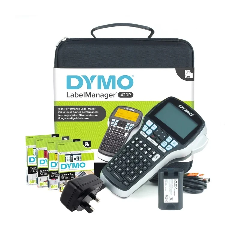 Dymo Label Printer Handheld LabelManager 420 Black 19 mm Max Label Width S0915480