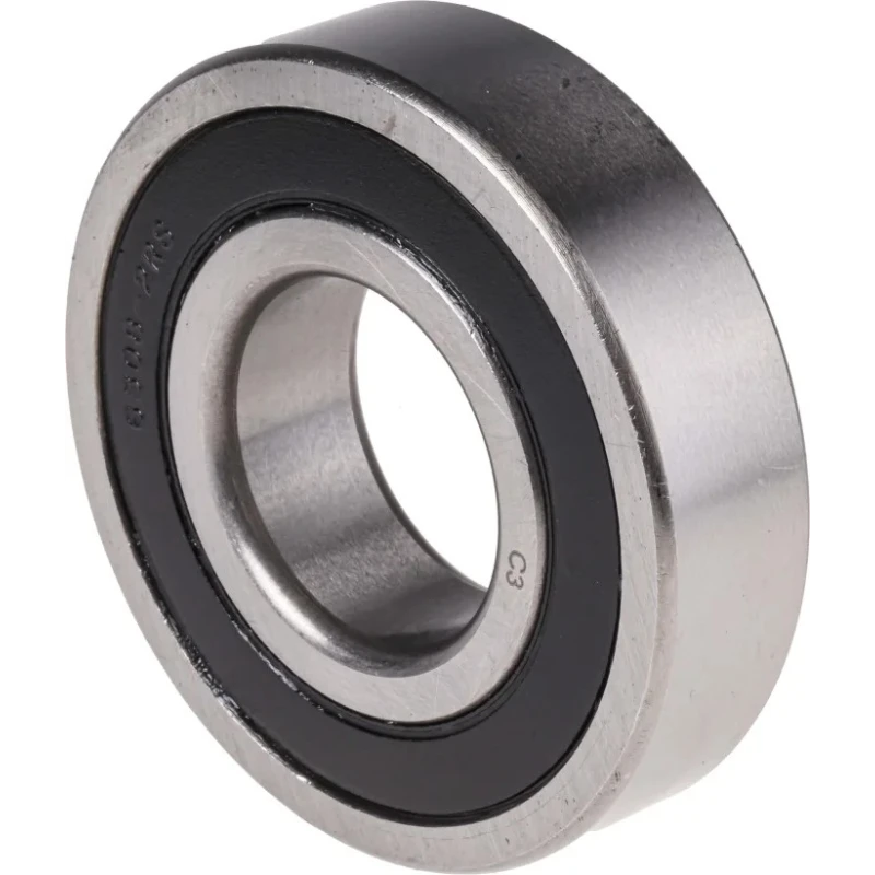 RS PRO Single Row Deep Groove Ball Bearing Sealed 40 mm ID, 90 mm OD, 23 mm Width Steel Cage 6308-2RS/C3