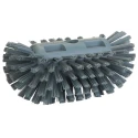 Vikan Hard Bristle Grey Scrubbing Brush, 40 mm Bristle Length, Polyethylene Terephthalate Bristle Material 703788