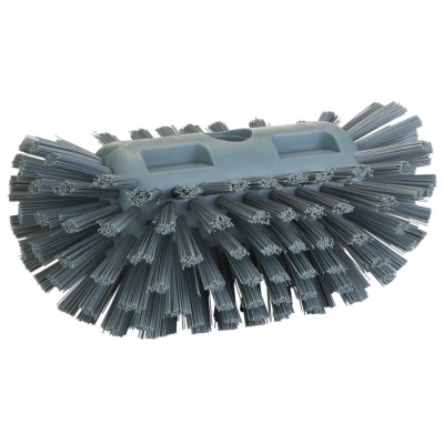 Vikan Hard Bristle Grey Scrubbing Brush, 40 mm Bristle Length, Polyethylene Terephthalate Bristle Material 703788