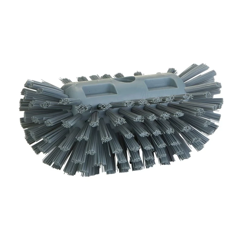 Vikan Hard Bristle Grey Scrubbing Brush, 40 mm Bristle Length, Polyethylene Terephthalate Bristle Material 703788