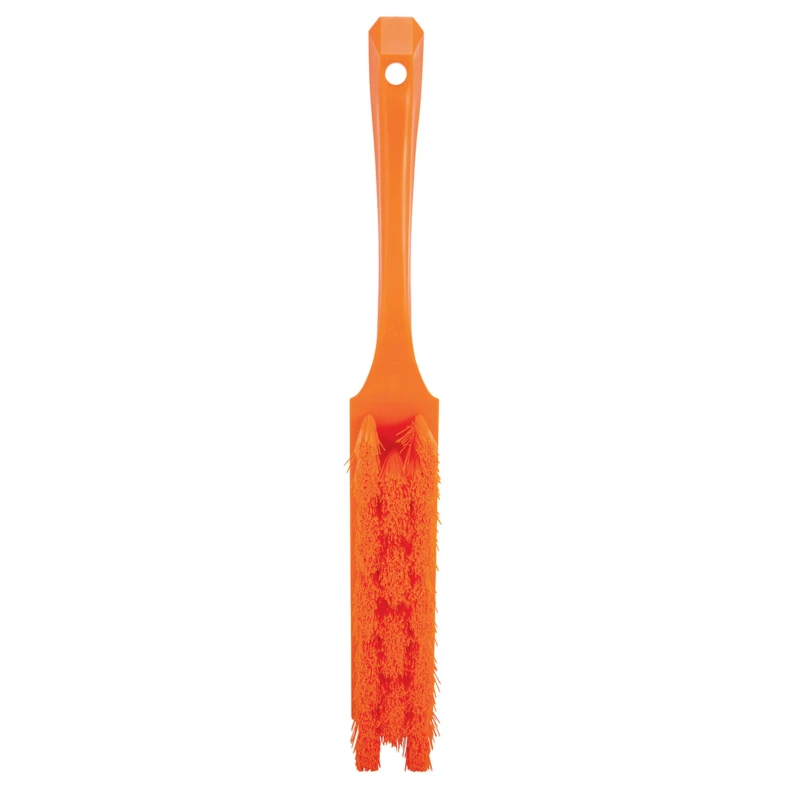 Vikan Orange Hand Brush with 57 mm Bristle Length, 35 mm Width, 330 mm Length, Model 45857