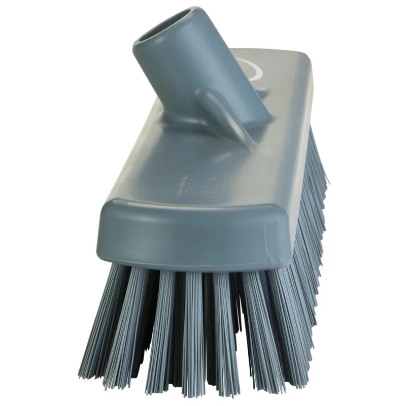 Vikan Hard Bristle Grey Scrubbing Brush, 46 mm Bristle Length, Polyethylene Terephthalate Bristle Material, Model 706088