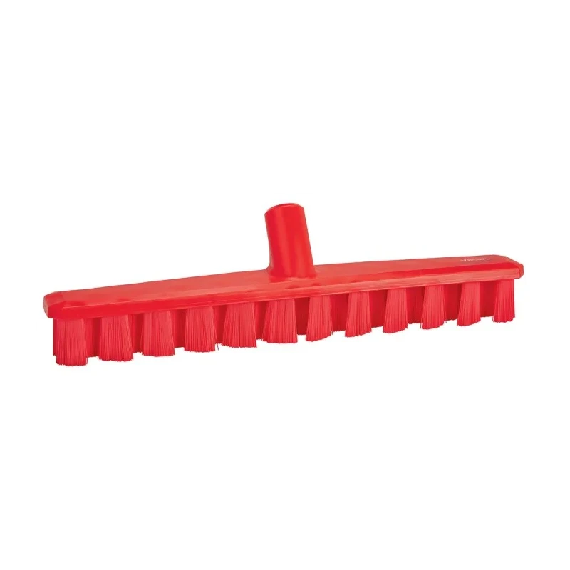 Vikan Red Scrubbing Brush Polyester Bristle Material 37 mm Bristle Length 50 mm Width 400 mm Length 75 mm Height 70644
