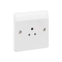 MK Electric 2A White 1 Gang Electrical Socket Logic Plus, Outlet Socket, Round K770WHI