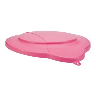 Vikan 12L Plastic Pink Bucket Lid 56871, 365mm Length x 310mm Width x 40mm Height, Clip Secured Spill-Resistant Lid 56871