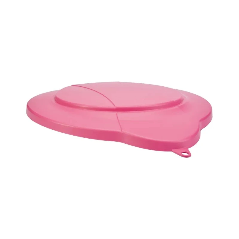 Vikan 12L Plastic Pink Bucket Lid 56871, 365mm Length x 310mm Width x 40mm Height, Clip Secured Spill-Resistant Lid 56871