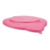 Vikan 12L Plastic Pink Bucket Lid 56871, 365mm Length x 310mm Width x 40mm Height, Clip Secured Spill-Resistant Lid 56871