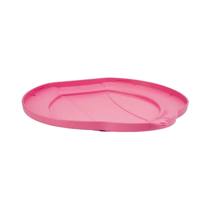 Vikan 12L Plastic Pink Bucket Lid 56871, 365mm Length x 310mm Width x 40mm Height, Clip Secured Spill-Resistant Lid 56871
