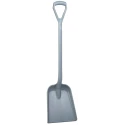 Vikan Shovel D Grip Polypropylene Handle and Blade Grey 271 mm Blade Width 327 mm Blade Length 1040 mm 562588