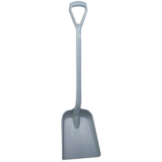 Vikan Shovel D Grip Polypropylene Handle and Blade Grey 271 mm Blade Width 327 mm Blade Length 1040 mm 562588