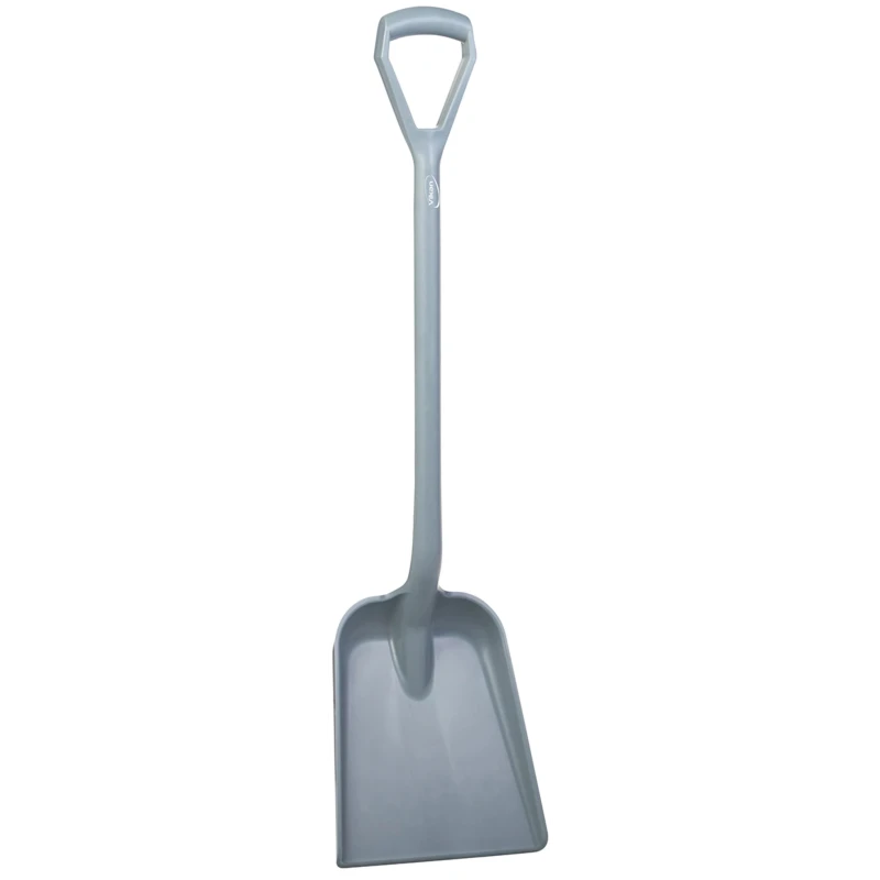 Vikan Shovel D Grip Polypropylene Handle and Blade Grey 271 mm Blade Width 327 mm Blade Length 1040 mm 562588