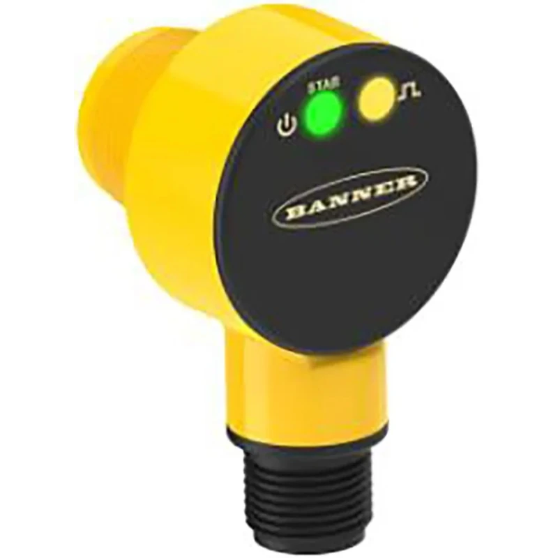 Banner Background Suppression Photoelectric Sensor Barrel Style 30 mm Detection Range PNP Output IP69K IP67 T18-2VPFF30-Q8