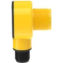 Banner Background Suppression Photoelectric Sensor Barrel Style 30 mm Detection Range PNP Output IP69K IP67 T18-2VPFF30-Q8