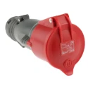 Legrand Industrial Socket 32A, 400V, IP44 Rated, Red Panel Mount 