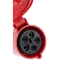 Legrand Industrial Socket 32A, 400V, IP44 Rated, Red Panel Mount 