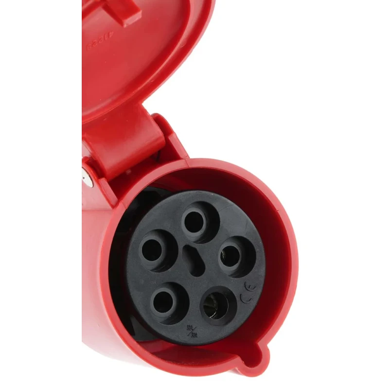 Legrand Industrial Socket 32A, 400V, IP44 Rated, Red Panel Mount 