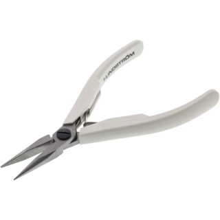 Lindstrom Long Nose Plier Snipe Nose, 132mm Overall Length, 32mm Jaw Length, Alloy Steel, ESD Safe 7891