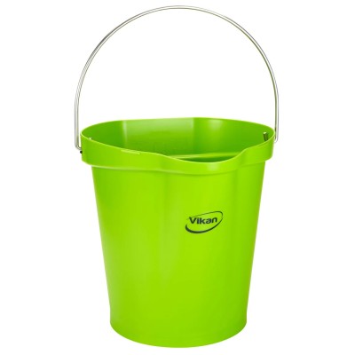 Vikan 12L Plastic Lime Bucket with Handle 568677
