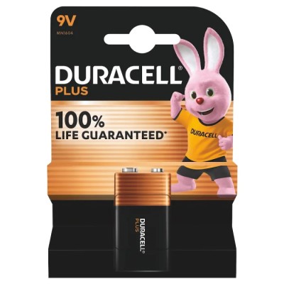 Duracell Duracell Plus Power Alkaline Manganese Dioxide 9V Battery 5000394142190