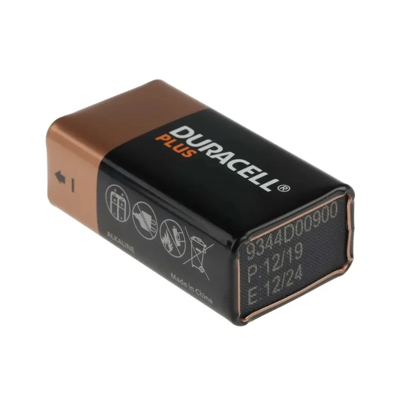 Duracell Duracell Plus Power Alkaline Manganese Dioxide 9V Battery 5000394142190