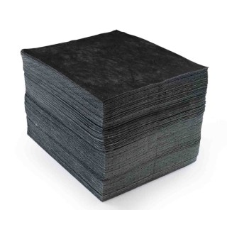 RS PRO Spill Absorbent Maintenance Sheet, 90 L Capacity, Grey, 400mm x 500mm, 200 Per Pack 189-0037