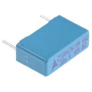 TDK Film Capacitor 33 nF 250V AC 1 kV DC Through Hole 2-Pin B32652A0333K000