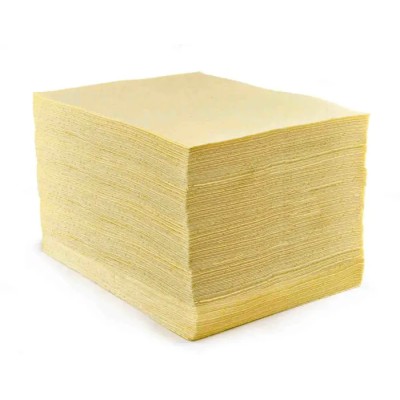 RS PRO Spill Absorbent Chemical Use Sheet, 90 L Capacity, Yellow, 400mm x 500mm, 200 Per Pack 189-0035