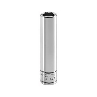 Facom Chrome Vanadium Steel 6 Point Square Drive Socket 4 mm 1/4 in Drive 50.5mm Overall Length R.4LA