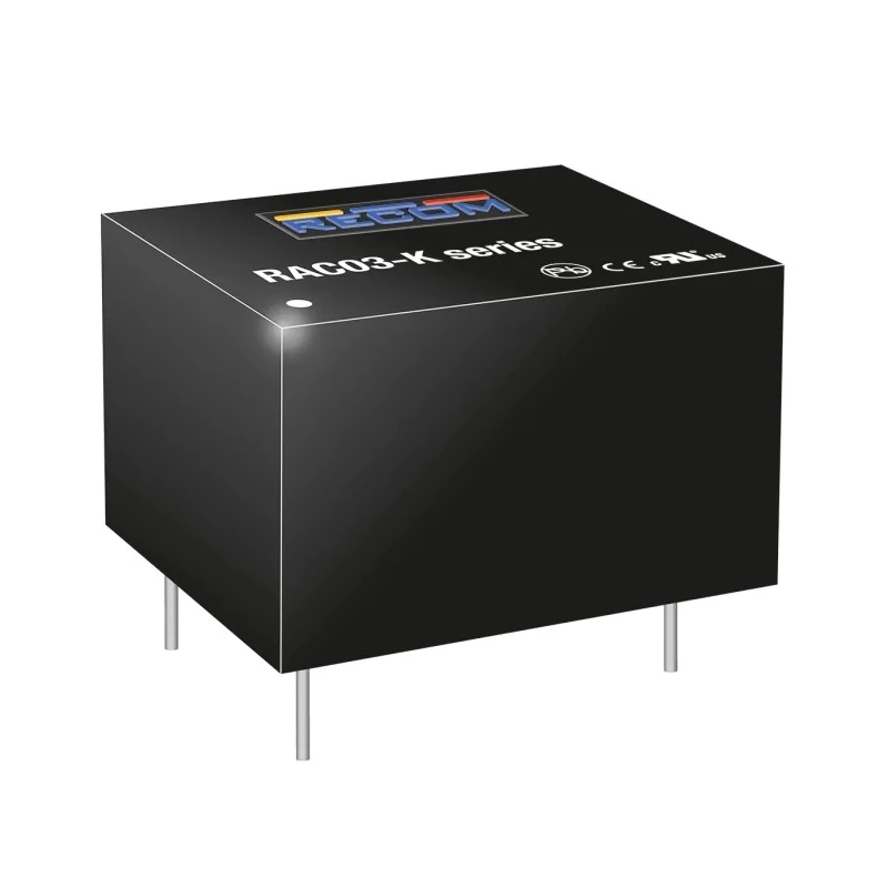 Recom Switching Power Supply 3.3V DC 3W 85-264V AC PCB Mount RAC03-3.3SK