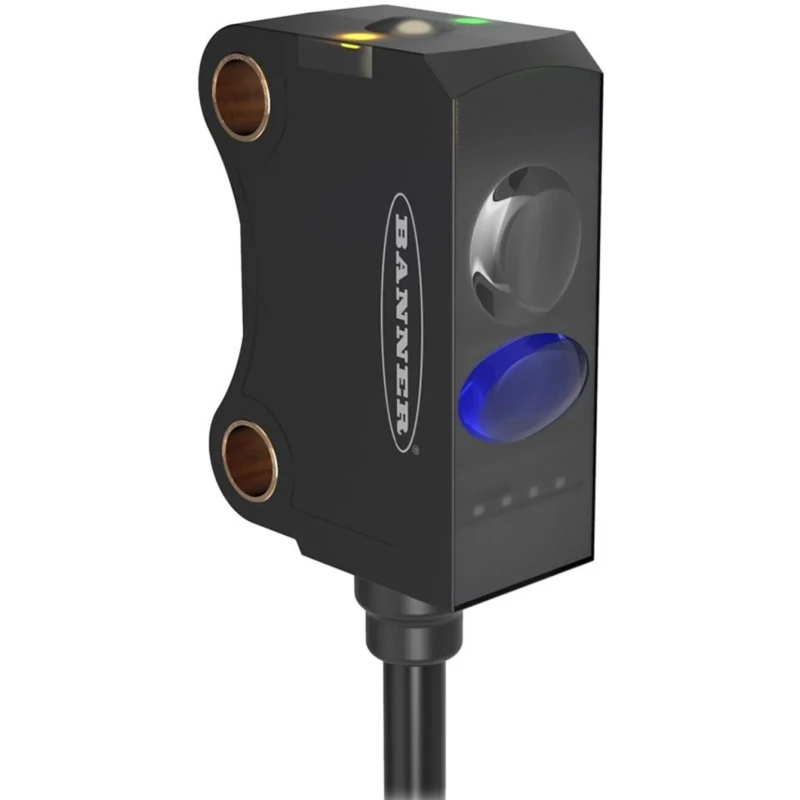 Banner Background Suppression Photoelectric Sensor Rectangular Style Blue LED PNP Output IP67 VS8APFF50B
