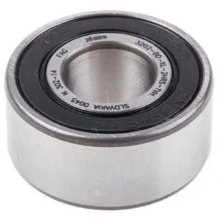 FAG Double Row Angular Contact Ball Bearing 12 mm ID, 32 mm OD, 15.9 mm Race Width 3201-BB-2RSR-TVH