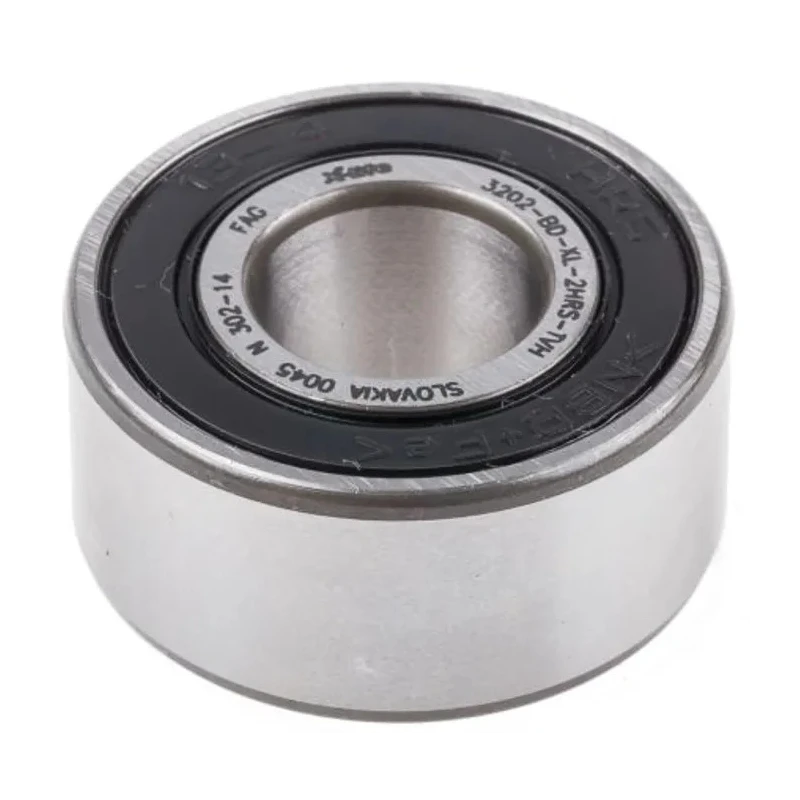 FAG Double Row Angular Contact Ball Bearing 12 mm ID, 32 mm OD, 15.9 mm Race Width 3201-BB-2RSR-TVH