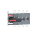 ABB 4-Pole DIN Rail Isolator Switch Black Handle IP65, 16A, 690V AC, Lug Terminal 