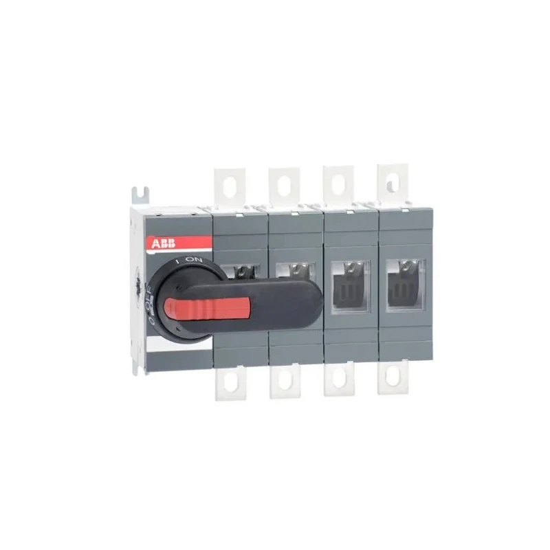 ABB 4-Pole DIN Rail Isolator Switch Black Handle IP65, 16A, 690V AC, Lug Terminal 