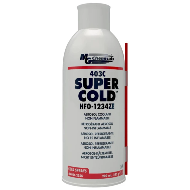 MG Chemicals Freeze Spray 200 ml, Non-Flammable, Non-Conductive, Zero Residue, -50°C 403C-235G