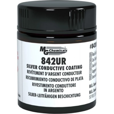 MG Chemicals Silver Polyurethane Conductive Paint for Electronic Sporting Equipment, Consumer Electronics 842UR-12ML